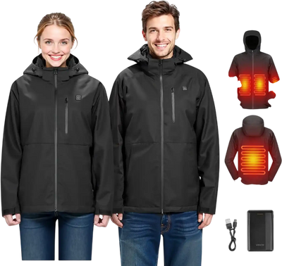 Vevor Heated Jacket Women's Soft Shell Electric Heating Coat L New