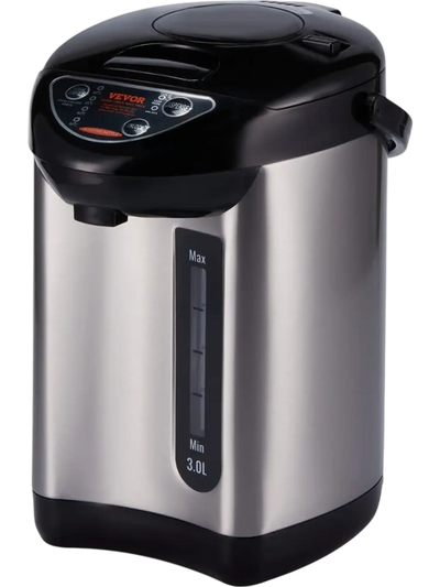 VEVOR Hot Water Dispenser, Adjustable 4 Temperatures Water Boiler and Warmer, 304 Stainless Steel Countertop Water Heater, 3-Way Dispense for Tea, Coffee and Baby Formula, 3L/102 oz