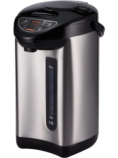 VEVOR Hot Water Dispenser, Adjustable 4 Temperatures Water Boiler and Warmer, 304 Stainless Steel Countertop Water Heater, 3-Way Dispense for Tea, Coffee and Baby Formula, 4L/135 oz