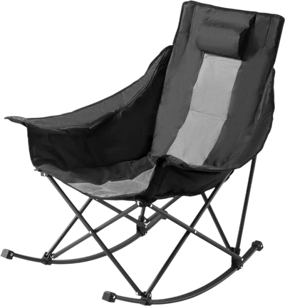 Vevor Rocking Chair Heated Camping Folding Padded Chair New