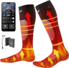 VEVOR Heated Socks, 5000mAh Battery Powered, Rechargeable Heating Socks with 4 Heating Levels, Electric Heated Sock with APP Control for Men Women, Foot Warmer for Hunting Riding Camping Hiking
