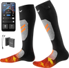 VEVOR Heated Socks, X-Large Size, 5000mAh Battery Rechargeable Heating Socks with 4 Heating Levels, Electric Heated Sock with APP Control for Men Women, Foot Warmer for Hunting Riding Camping Hiking