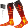 VEVOR Heated Socks, 5000mAh Battery Powered, Rechargeable Heating Socks with 4 Heating Levels, Electric Heated Sock for Men Women, Foot Warmer for Hunting Riding Camping Hiking Skiing, Outdoor Work