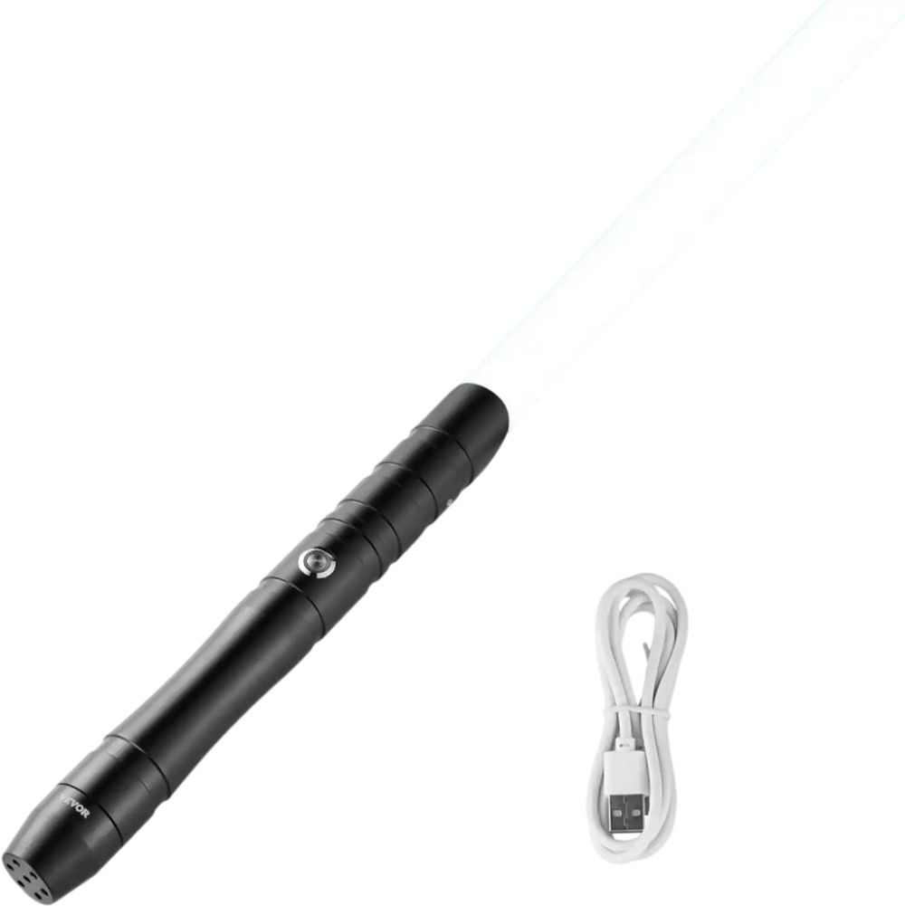 VEVOR Light Sword, 38" Light up Sword with 12 RGB Colors, FX Sound and Realistic Handle, Rechargeable Light Up Sword Toy for Adults and Kids, Christmas Day, Halloween Cosplay, Birthday, Black