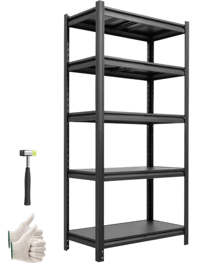 Vevor Storage Shelves 5-Tier Adjustable Garage Shelving Rack 31.5