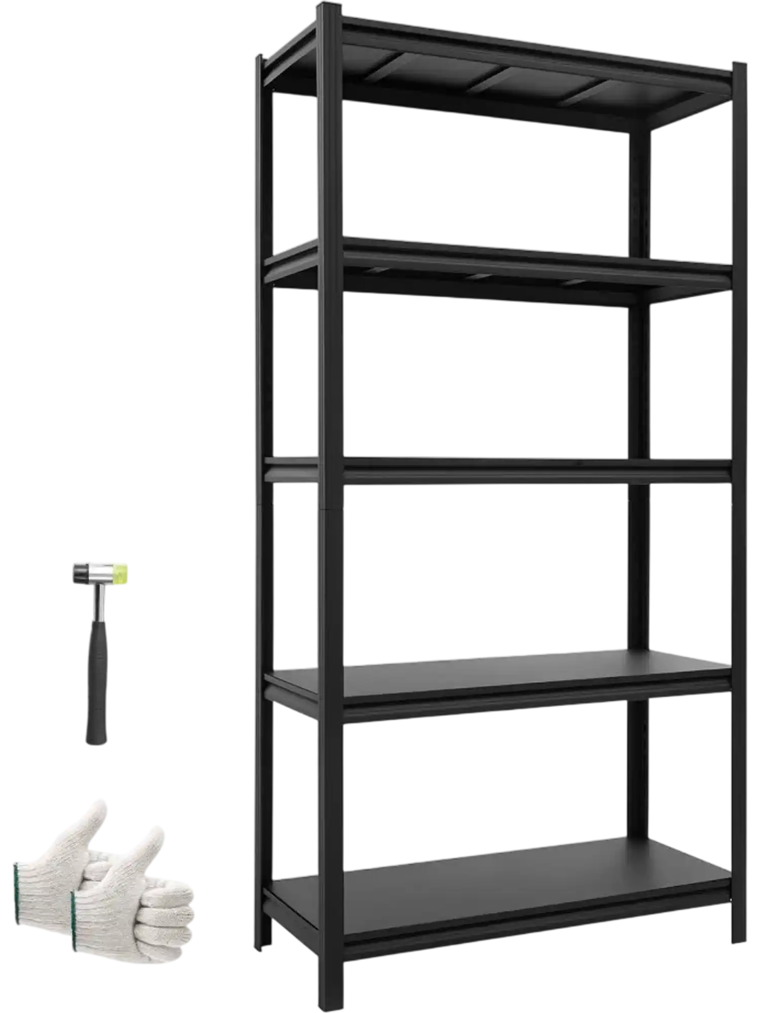 Vevor Storage Shelves 5-Tier Adjustable Heavy Duty Garage Shelving Unit 3000 lbs Capacity 36.42