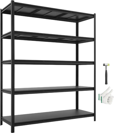 Vevor Storage Shelves 5-Tier Adjustable Heavy Duty Garage Shelving Unit New
