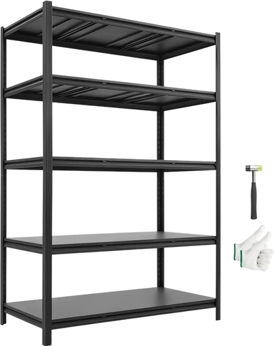 Vevor Storage Shelves 5-Tier Adjustable Heavy Duty Garage Shelving Unit New