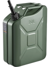Newly Upgraded Oil-Tight！VEVOR Metal Fuel Container, 5.3 Gallon, Fuel Jerry Can with Spout and Comfort Handle, 6 L/min Max Flow Rate, Leakproof & Corrosion-resistant Metal Gas Tank Most Cars Motorcycle ATV UTV, Green