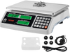 VEVOR Industrial Counting Scale, 30 kg x 1 g, Digital Scale for Parts and Coins, g/kg/lb Units, Electronic Gram Scale Inventory Counting Scale Kitchen Jewelry Scale with RS232 Port and 3 LCD Screens