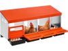 VEVOR Chicken Nest Box, 4-Compartment, 15 to 30 in Stable & Corrosion-Resistant Metal Nesting Boxes with Inclined Nesting Boxes, Bottom Holes & Resting Platform, Fit for Different Chicken Breeds