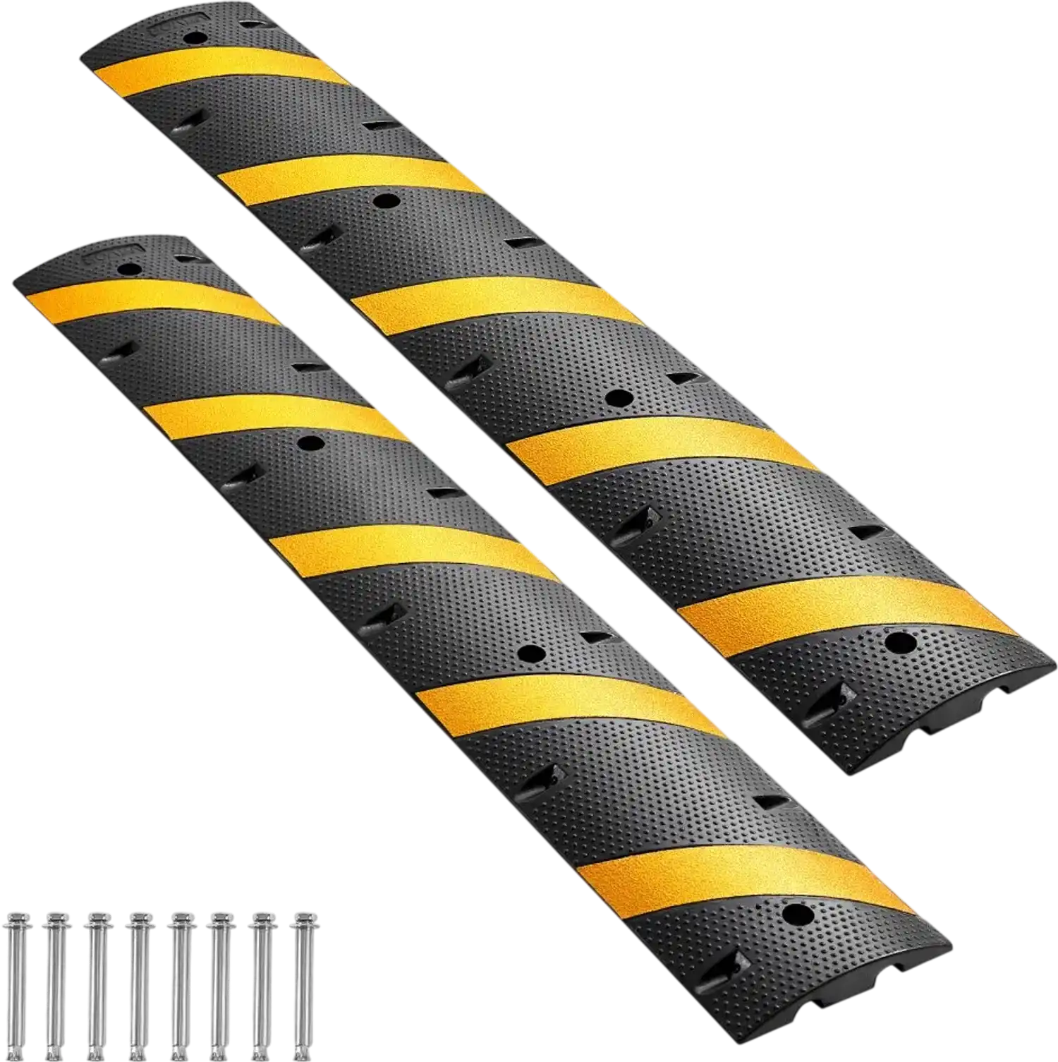 Vevor Speed Bump 6' 2-Pack Heavy Duty 2-Channel 22000 lbs Capacity Cable Protector Ramp New