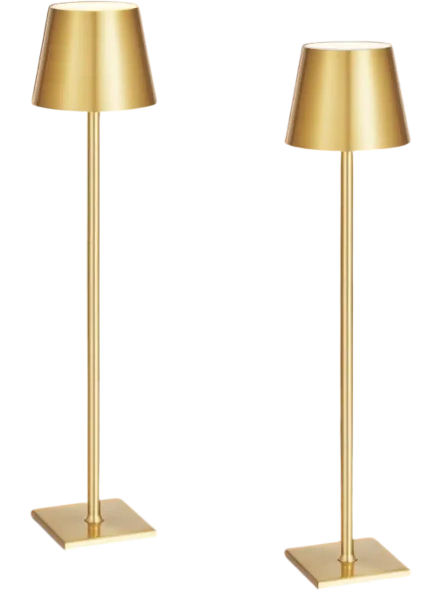 Vevor Table Lamp Cordless Rechargeable 2-Pack Adjustable Height Gold New