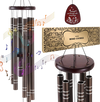 VEVOR Wind Chimes for Outside, 42", Deep Tone Wind Chimes with 6 Tubes, Unique Large Memorial Wind Chimes for Anniversary, Amazing Outdoor Decor for Your Patio, Porch, Garden and Backyard, Dark Brown