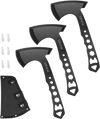 VEVOR Throwing Axes and Tomahawks, 3 Pack Axe Throwing Hatchet Set, Multi-Functional Handle with Wrench and Bottle Opener, Stainless Steel, with Black Nylon Sheath, for Recreation and Competition