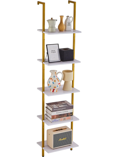 Vevor Pipe Shelf 5-Tier Wall-Mounted Ladder Shelf 15.6