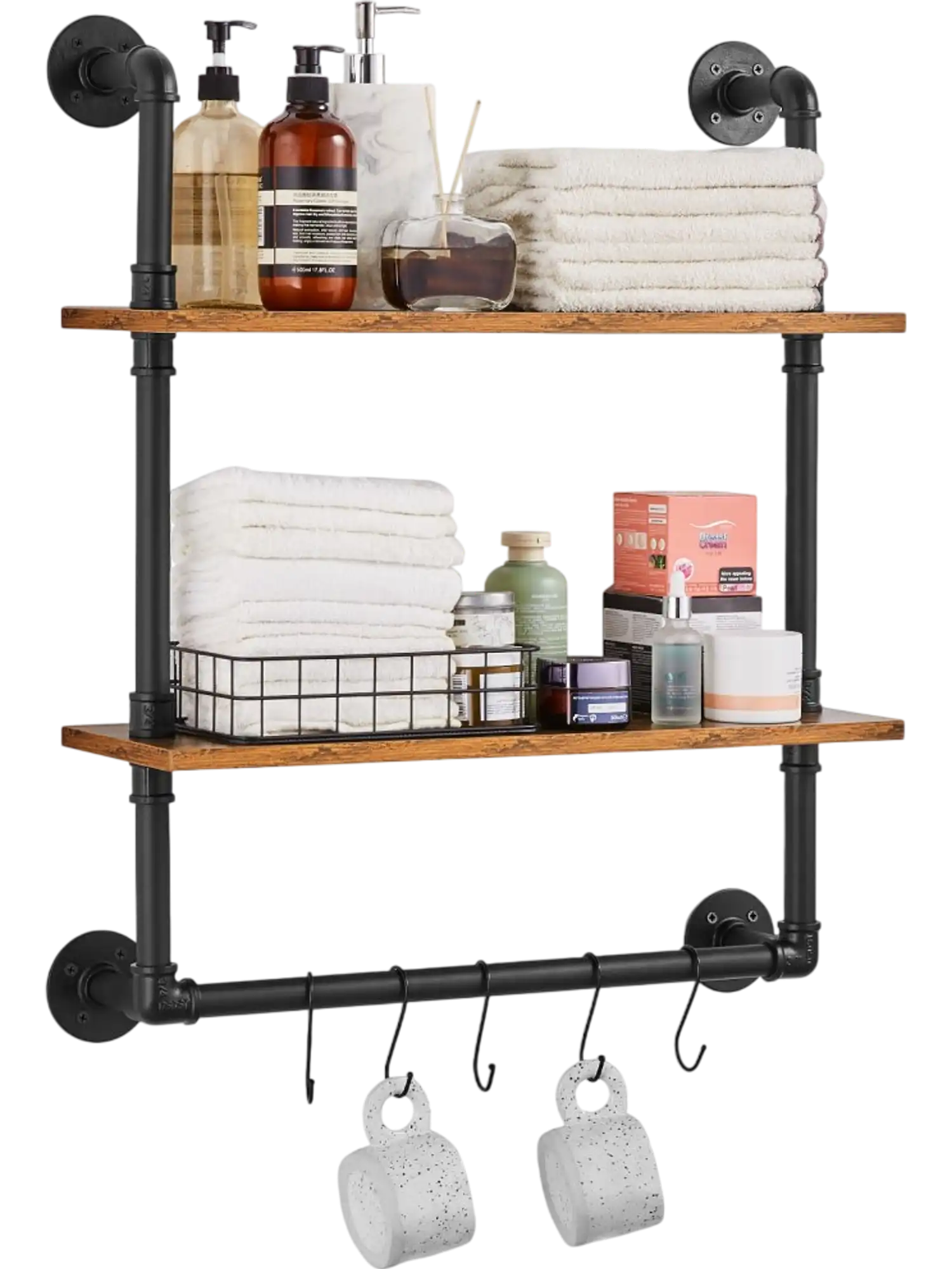 Vevor Pipe Shelf 2-Tier 24