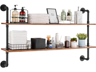 Vevor Pipe Shelf 2-Tier 48