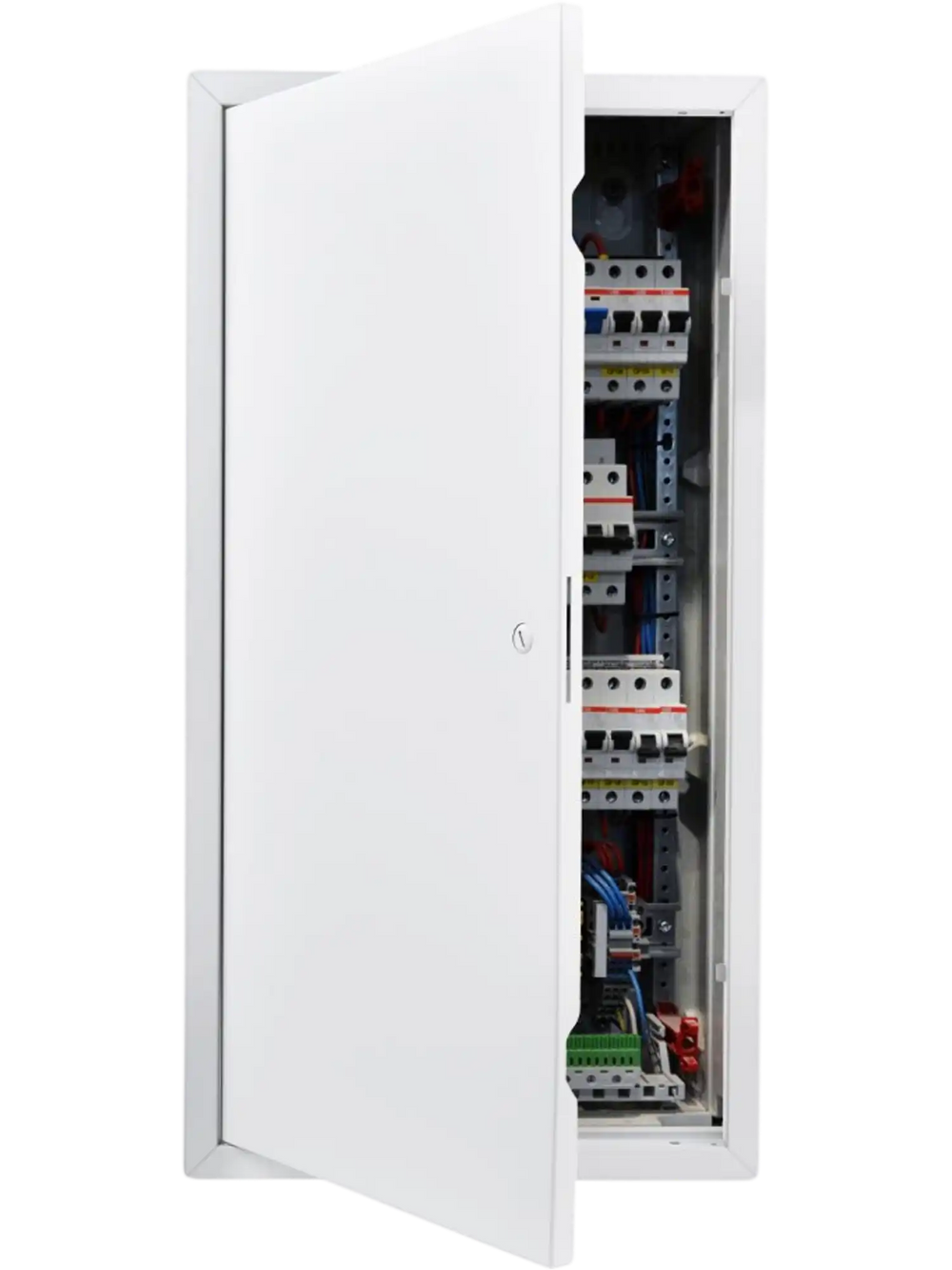 VEVOR Access Panel for Drywall, 25.3 x 13.3 in Galvanized Steel Access Door, Easy Install Hinged Service Panel with Screwdriver Latch, for Ceiling Plumbing Electrical, 12.4 x 24.4 in Cutout Size White
