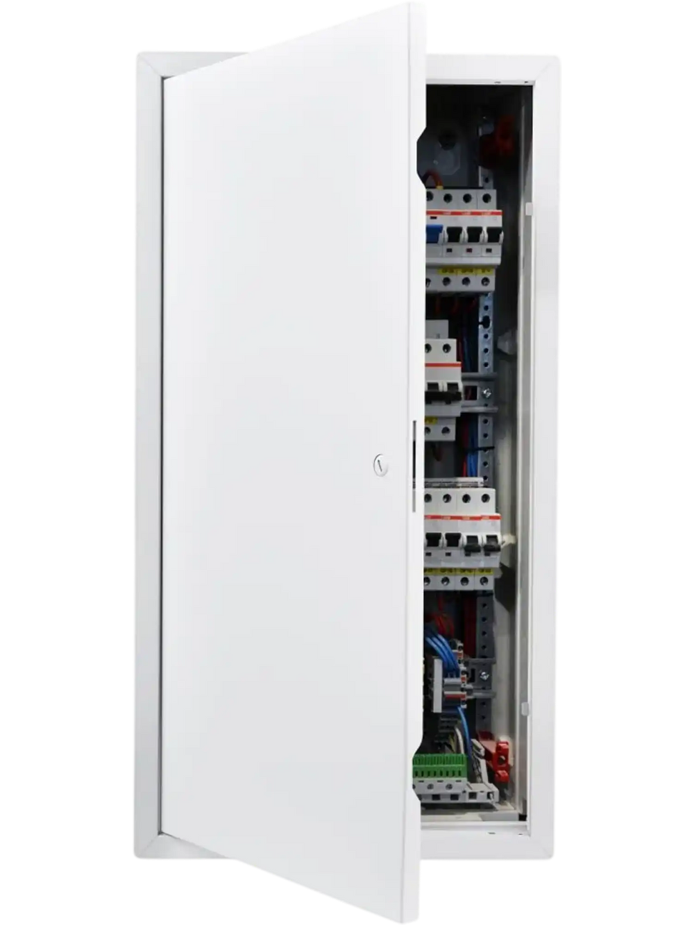 VEVOR Access Panel for Drywall, 30.3 x 15.2 in Galvanized Steel Access Door, Easy Install Hinged Service Panel with Screwdriver Latch, for Ceiling Plumbing Electrical, 14.4 x 29.4 in Cutout Size White