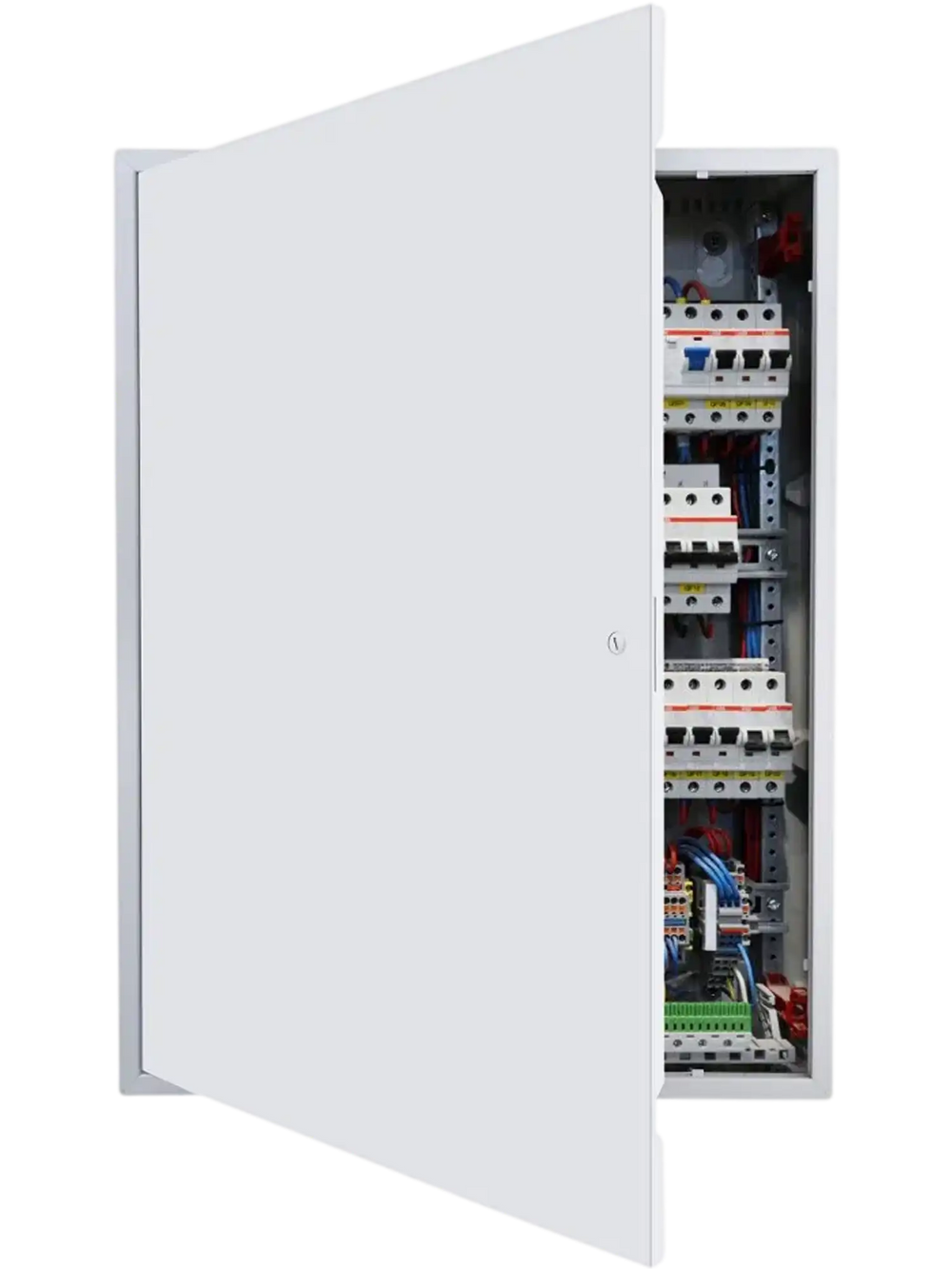 VEVOR Access Panel for Drywall, 33.2 x 25.2 in Galvanized Steel Access Door, Easy Install Hinged Service Panel with Screwdriver Latch, for Ceiling Plumbing Electrical, 24.4 x 32.4 in Cutout Size White