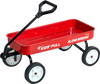 VEVOR Pull-Along Wagon for Kids, 39 inch Toddler Wagons, Supports up to 176 lbs, All-Terrain Wagons with Handle, Utility Wagon Cart Birthday Present for Kids Gardening Beach Camping, Red