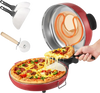 VEVOR Pizza Oven, 14 in Electric Pizza Maker, 1600W Electric Pizzas Cooker with Cordierite Stone, 5-Mode Temperature Control, Viewing Window for Precise Cooking, Heats up to 698 ˚F, for Home Kitchen