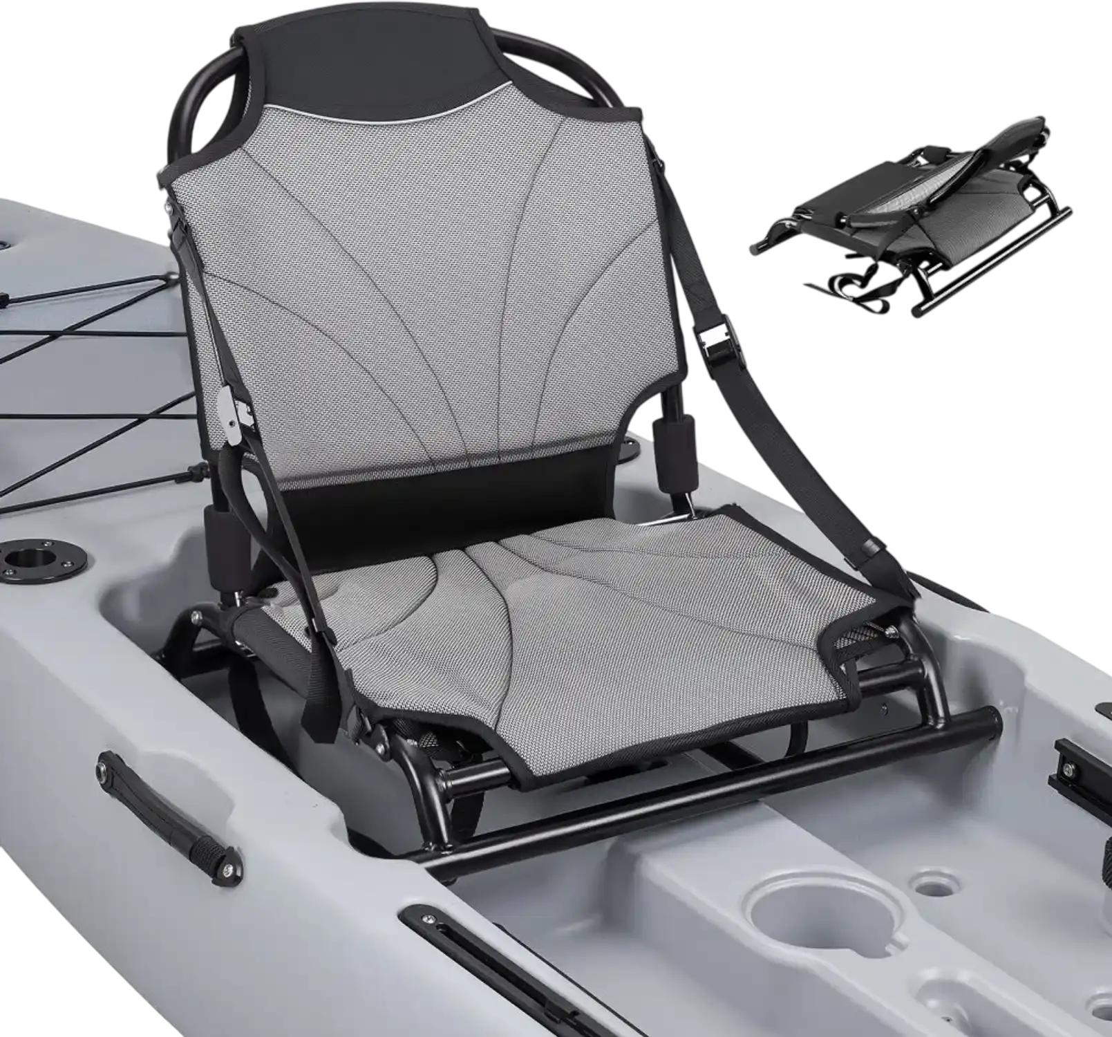 Vevor Kayak Seat Foldable Universal Raised Fishing Canoe Support New