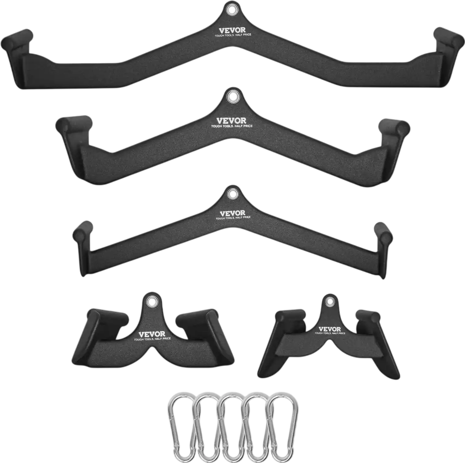 Vevor Exercise Machine Attachment LAT Pulldown T-Bar V-Bar 5 Set New
