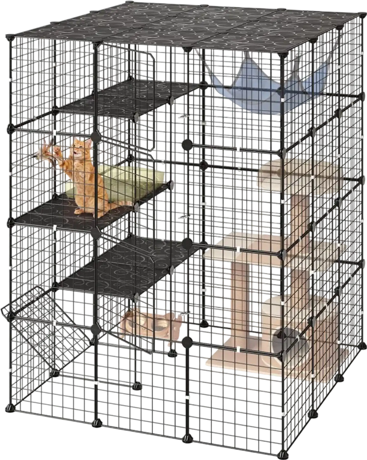 Vevor Cat Cage 4-Tier Indoor Playpen Enclosure 40.98