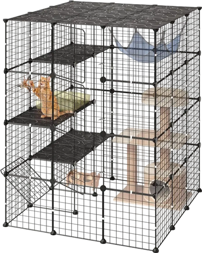 Vevor Cat Cage 4-Tier Indoor Playpen Enclosure 40.98