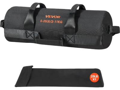 Vevor Workout Sandbag Adjustable 5-25 lbs Heavy Duty Fitness Training Bag New