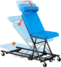VEVOR 48 in Height Adjustable Mechanic Creeper, 570 lbs Under Car Rolling Garage Creeper Seat with Adjustable Backrest & Headrest, Padded Shop Chair for Auto & Aircraft Repair