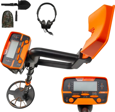 VEVOR Metal Detector Waterproof Disc Metal detectors Underwater Underground high Accuracy LCD Display Metal Detector for Adults and Children Headphone Automatic Detector (Yellow 3010)