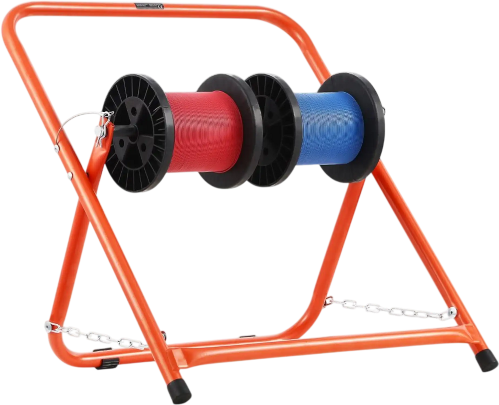 VEVOR Cable Caddy, Heavy Duty Steel Frame, Spool Holder for Electrical Wires, Portable Wire Dispenser for Up to 20 in Diameter Spools, 100 lbs Capacity for Cable Reels, Electrical Industrial Retail
