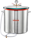 VEVOR 15 Gallon Vacuum Chamber, Aluminum Alloy, Vacuum Degassing Chamber with Tempered Glass Lid, Hose, Air Filter, for Resin Casting, Stabilizing Wood, Degassing Silicone, Epoxies, Essential Oils