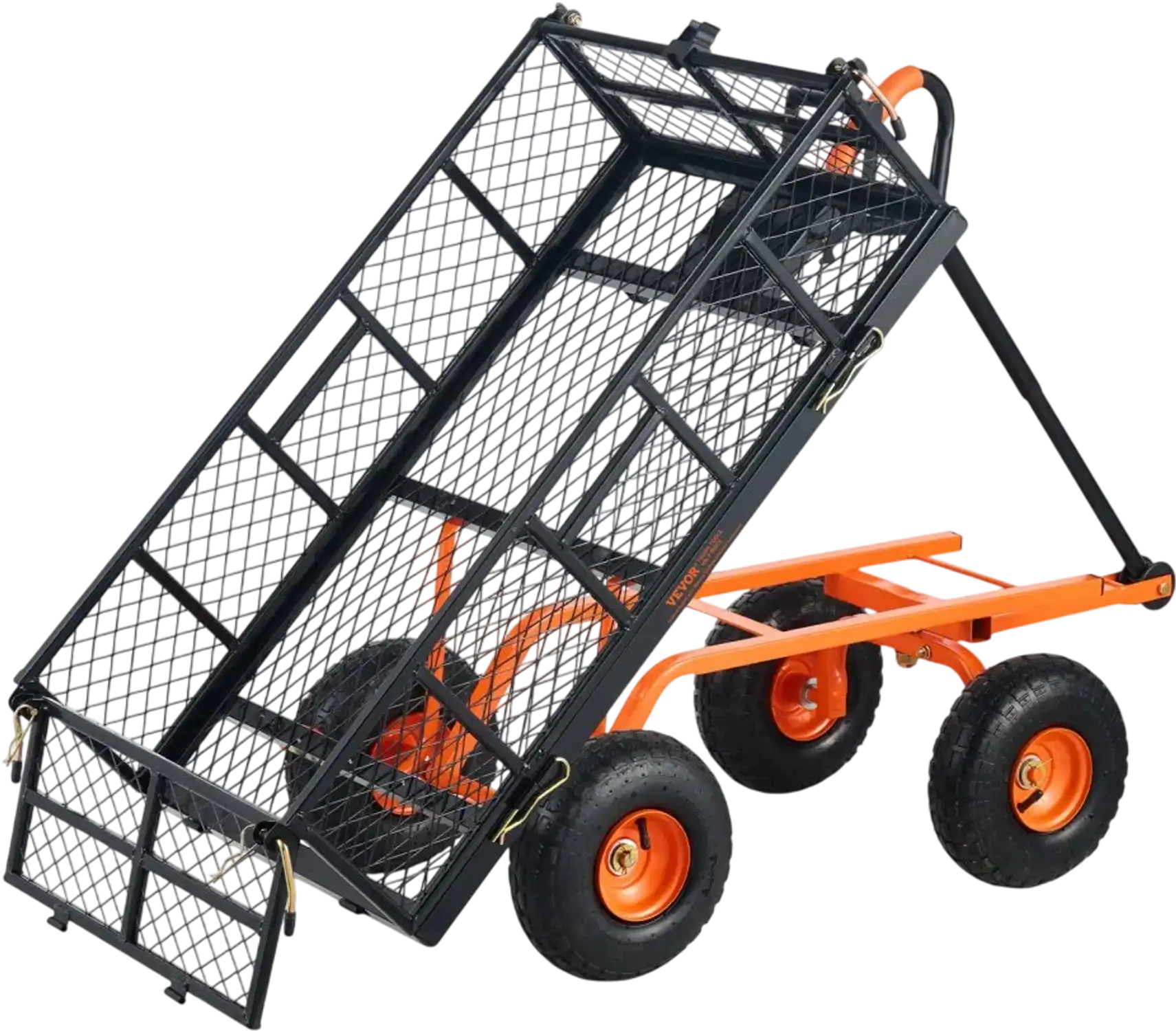 Vevor Garden Cart Metal Utility Dump Wagon 400 lbs 10