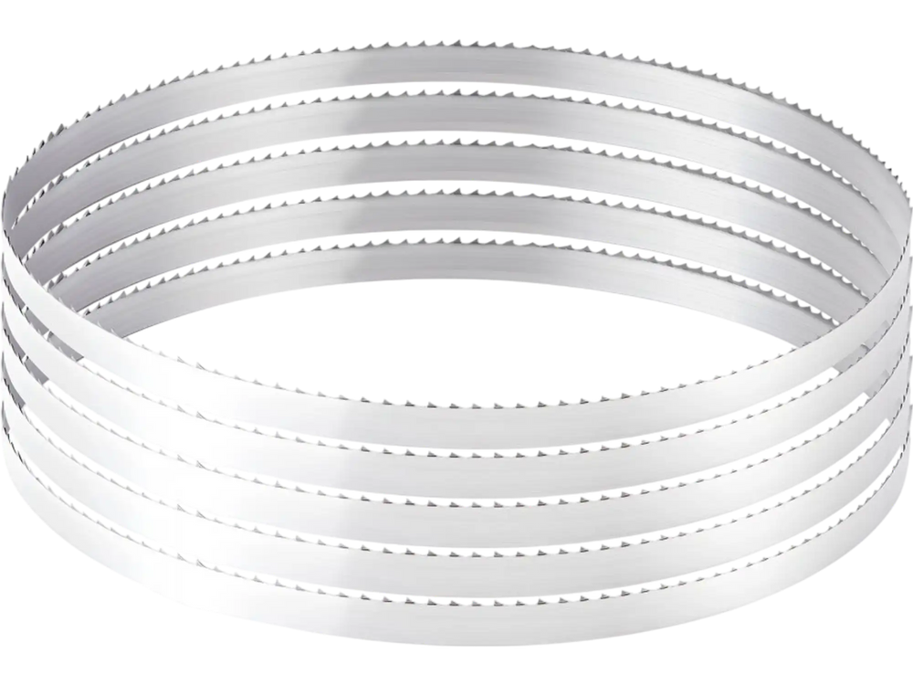 VEVOR Bandsaw Blade, 109.45 Inch Length, 4 TPI Band Saw Blade with 18 HRC Hardened Sharp Teeth, High-Strength Carbon Steel, 0.6 Inch Width, Replacement for Major Woodworking Band Saw Brands, 1 Pack