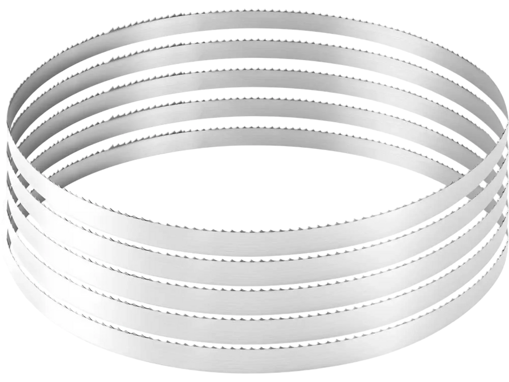VEVOR Bandsaw Blade, 150 Inch Length, 4 TPI Band Saw Blade with 18 HRC Hardened Sharp Teeth, SK5 High-Strength Carbon Steel, 0.75 Inch Width, Replacement for Major Woodworking Band Saw Brands, 1 Pack