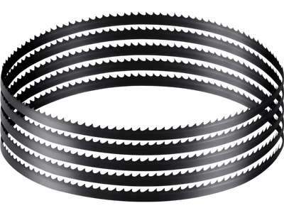 VEVOR Bandsaw Blade, 60 Inch Length, 6 TPI Band Saw Blade with 15 HRC Hardened Sharp Teeth, SK5 High-Strength Carbon Steel, 0.25 Inch Width, Replacement for Major Woodworking Band Saw Brands, 1 Pack