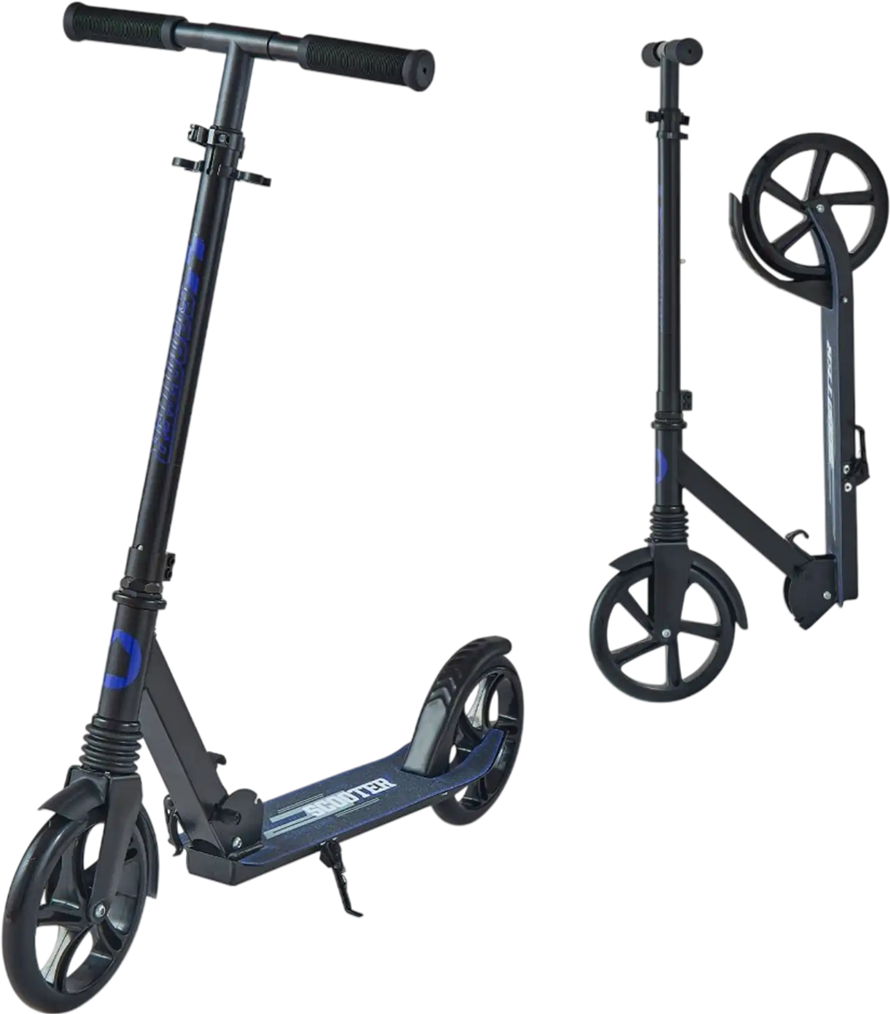 VEVOR Kick Scooter for Kids Ages 8+, Teens & Adults, 2-Wheel Toddler Scooter with Adjustable Height Handlebar, Wide Anti-Slip Deck, Foldable Lightweight for Boys & Girls up to 220 lbs, Black + Purple