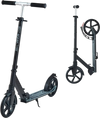 VEVOR Kick Scooter for Kids Ages 8+, Teens & Adults, 2-Wheel Toddler Scooter with Adjustable Height Handlebar, Wide Anti-Slip Deck, Foldable Lightweight Frame for Boys & Girls up to 220 lbs, Black
