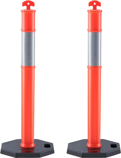 Vevor Traffic Delineator Posts 2-Pack with 16.93