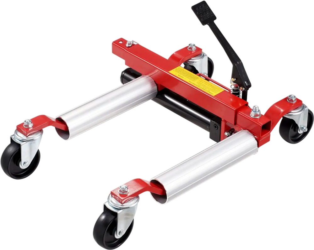 VEVOR Wheel Dolly, Max Capacity 1500 Lbs Car Dolly, Car Jack Dolly Lifter with 360° Rotatable Wheels, Heavy Duty Vehicle Positioning Hydraulic Tire Jack, for Vehicle Car Auto Repair Moving