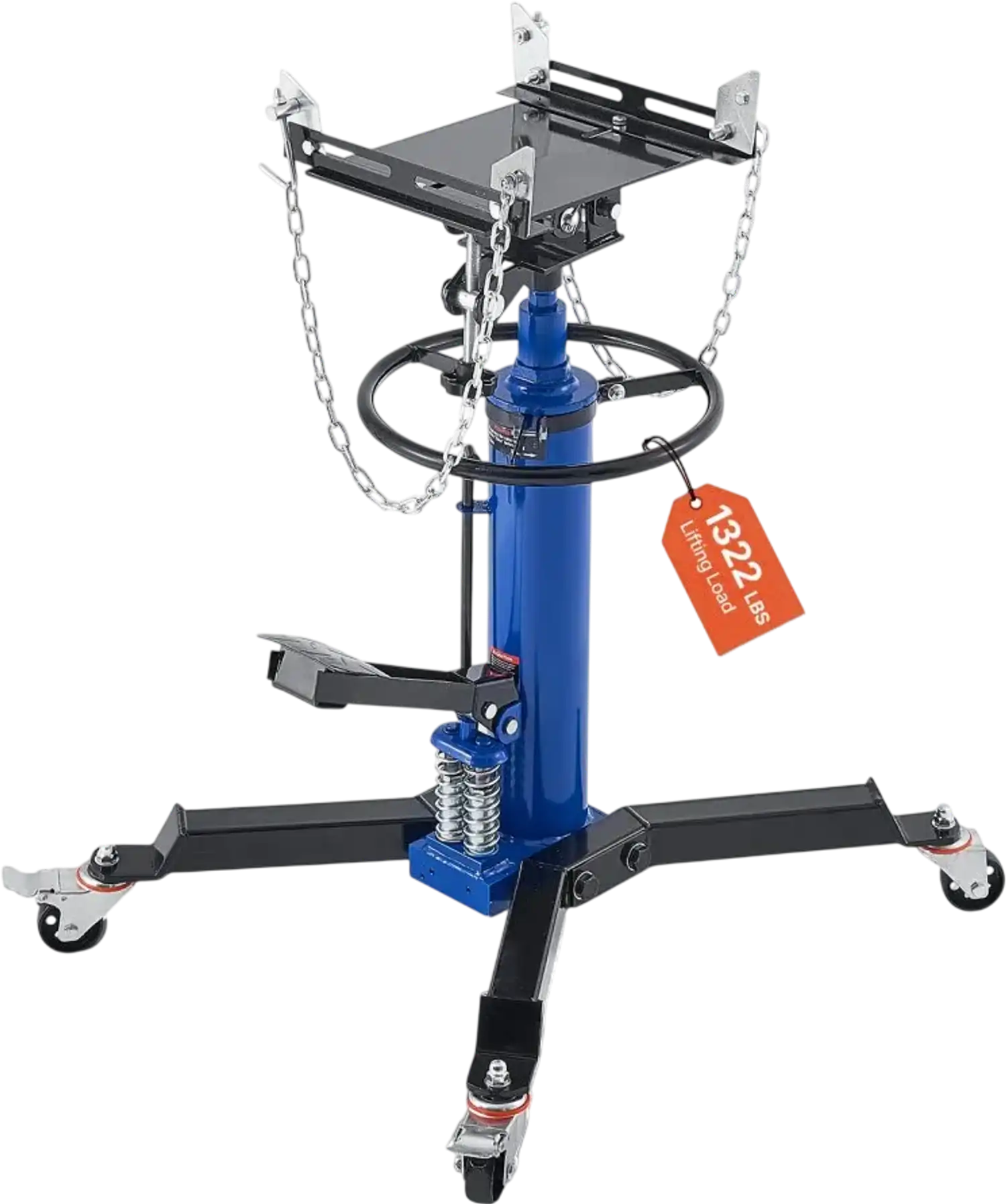 Vevor Transmission Jack Hydraulic 1322 lbs 34.6-69.3