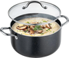 VEVOR Aluminum Stock Pot, 8-Quart Nonstick Ceramic Coated Pot with Glass Lid, PFOA-Free, PFAS-Free, Compatible with Gas Stoves, Induction Cooktops, Electric Stoves, for Soups, Stews, and Pasta