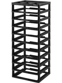 VEVOR Plastic Storage Organizer, 10-Tier Large Capacity with Organizer Top, Black Frame Only, PP Material Multifunctional Scrapbook Storage, for Office Essentials Tools Arts and Crafts Supplies