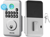 VEVOR Fingerprint Door Lock, Electronic Biometric Deadbolt with Pioneering Easy-Grip Design, Auto Locking, One-Time Code, Anti-Peeking Password, Keyless Entry Door Lock for Home, Apartment, Silver
