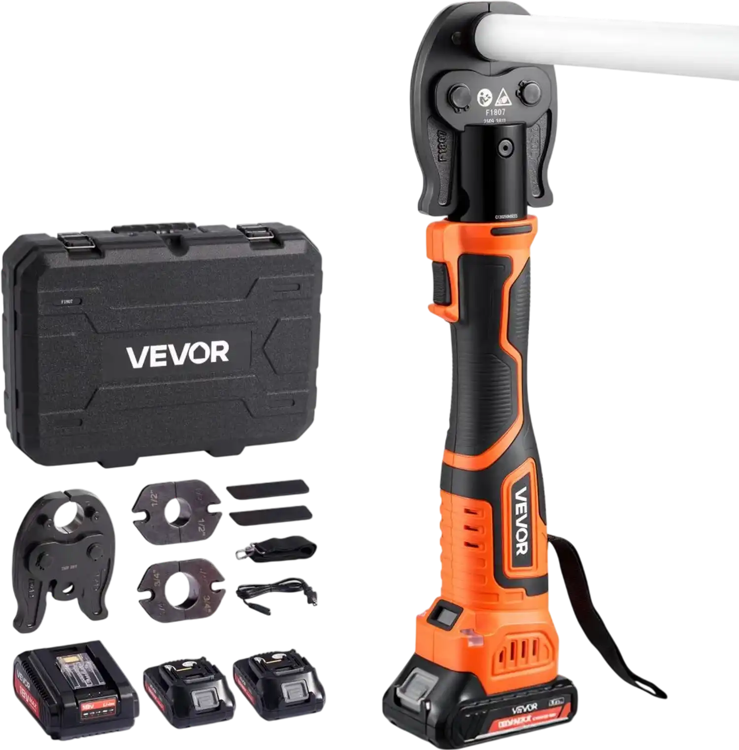 Vevor Press Tool Cordless Mini 18V Electric Pipe Crimping Kit New