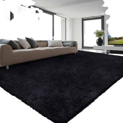 Vevor Area Rug 8' x 10' Plush Shag Black New